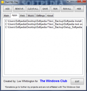 Start My Day, programma per avviare file e pagine web in un click