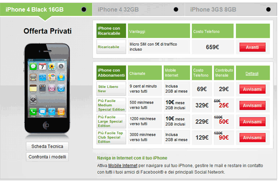 iPhone 4: dove acquistarlo online
