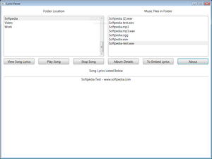 Testi delle canzoni sul desktop con Lyrics Viewer
