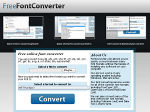 Free Fint Converter, servizio per convertire font in diversi formati