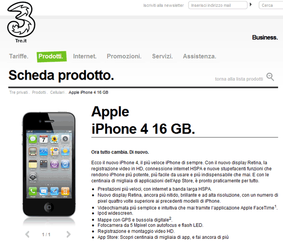 iPhone 4: dove acquistarlo online