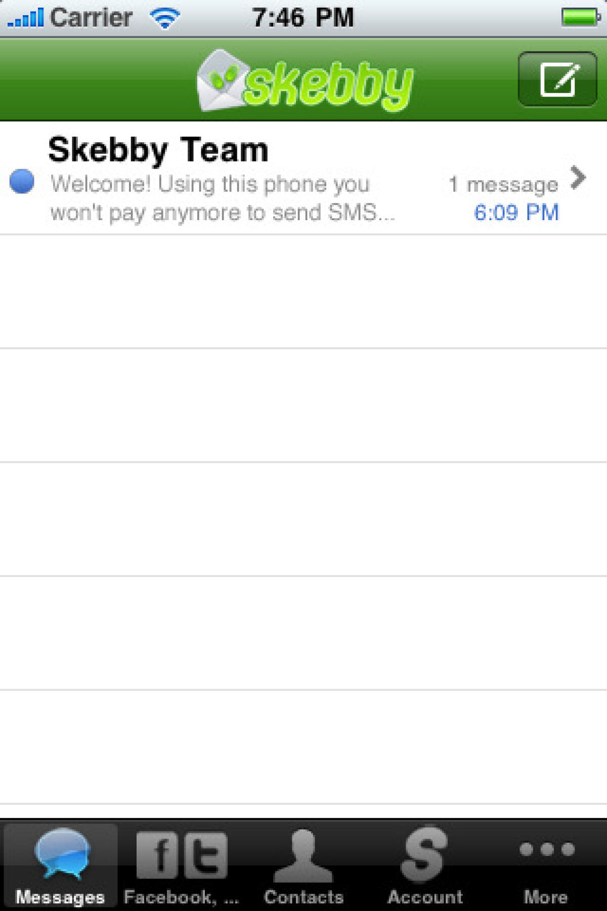 Inviare SMS ed MMS gratuiti con iPhone e Skebby - 