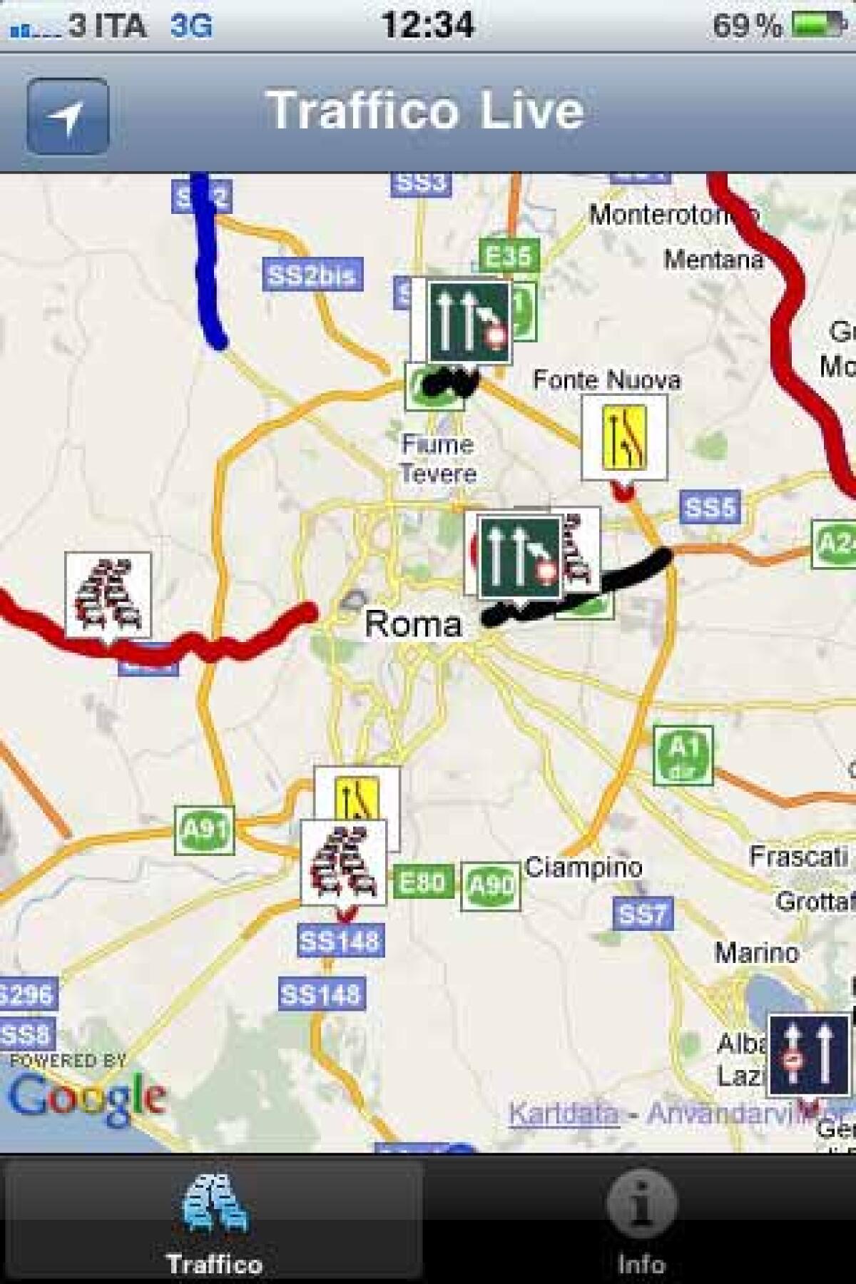 Con Traffico Live non rimarrete mai bloccati nel traffico! - 