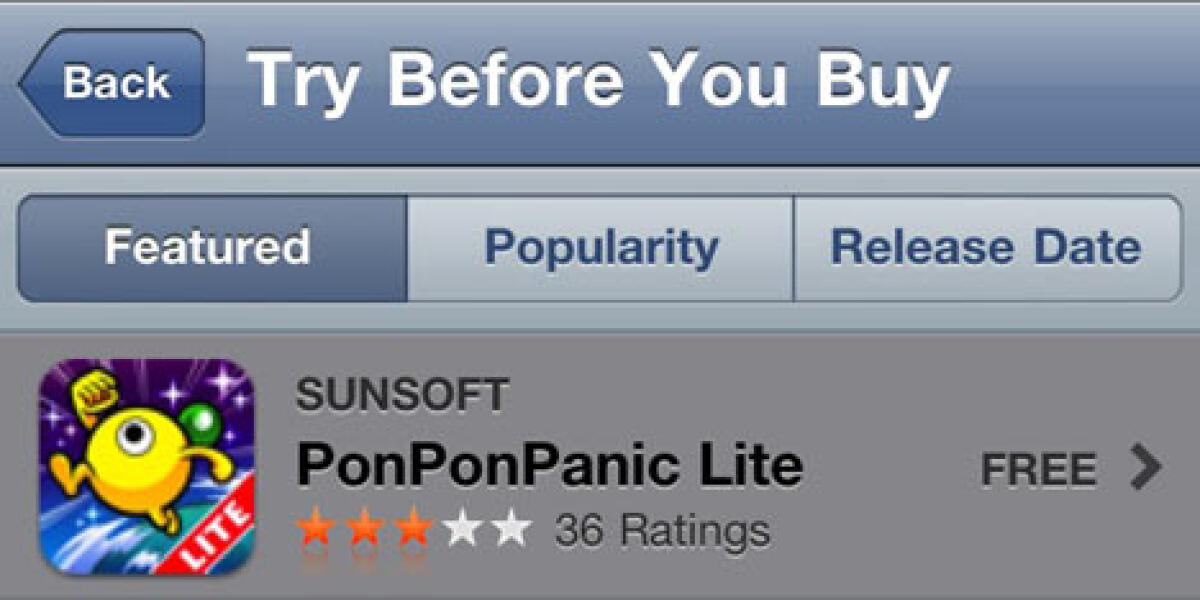App Store: finalmente prima potrai provare le applicazioni iPhone e poi le potrai comperare! - 