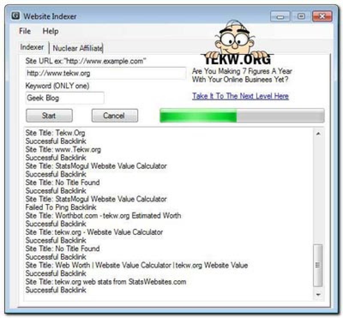 Pubblicizza il tuo sito con Website Indexer - 