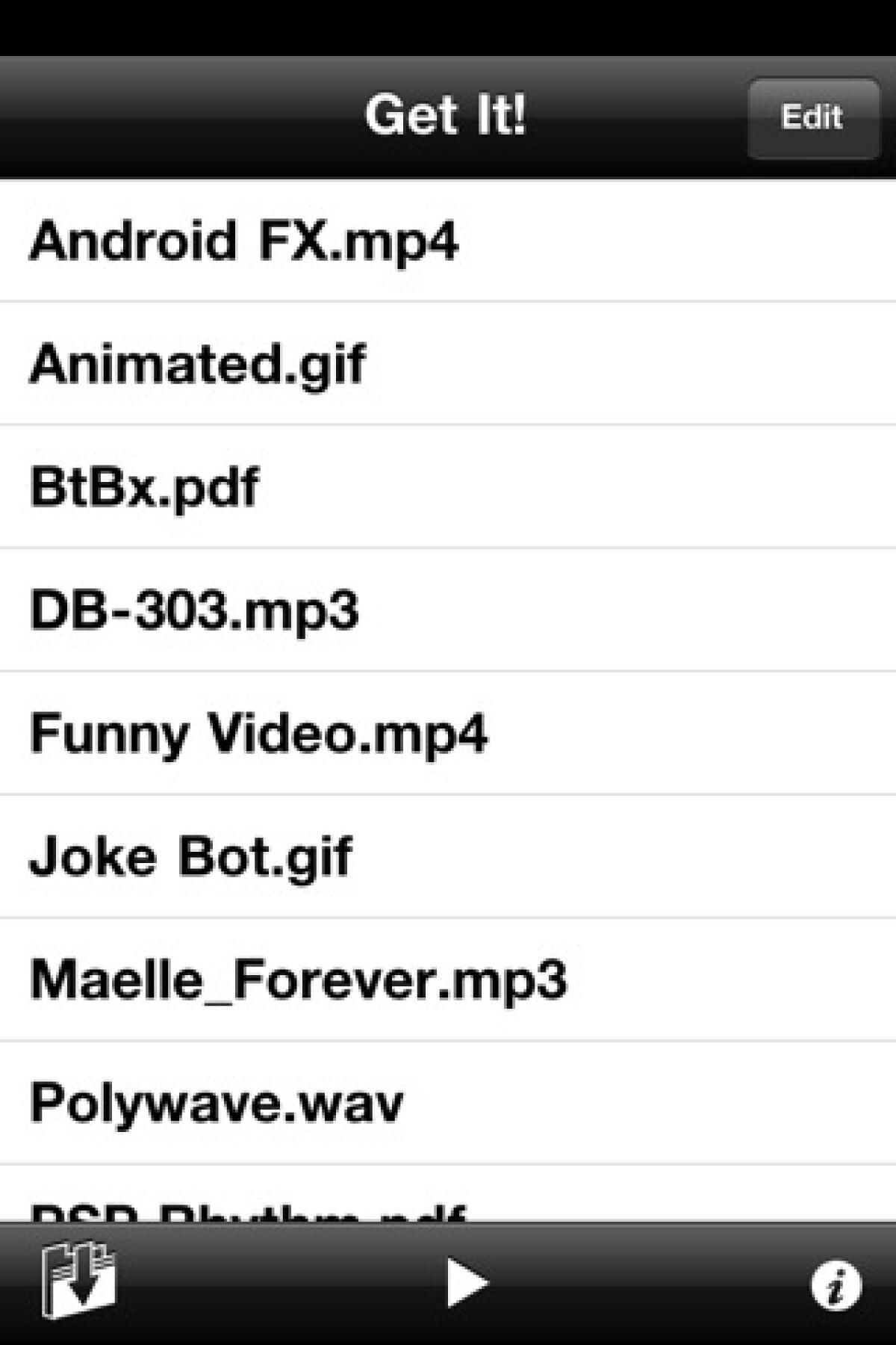 iPhone e l'applicazione Get It per scaricare files da internet - 