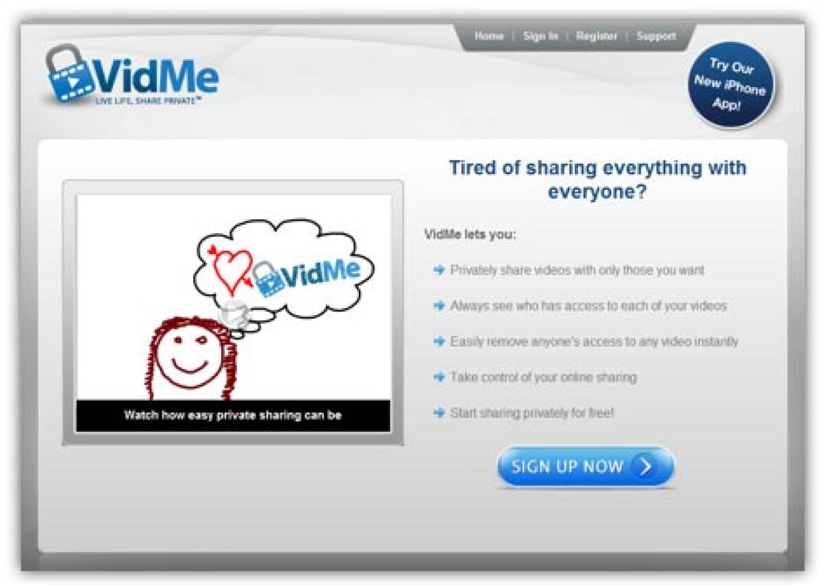 Condivisione video online in privato - 