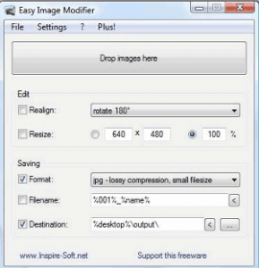 Easy Image Modifier, programma per modificare immagini in serie