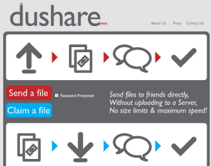 Dushare, condividere file di grandi dimensioni via P2P