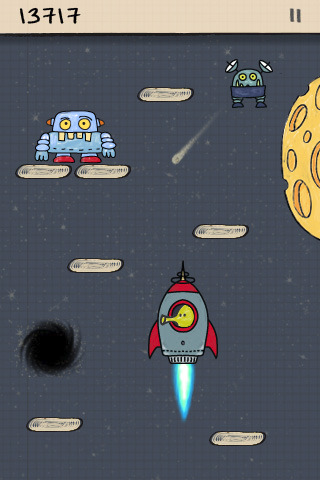 Doodle Jump: arriva l'aggiornamento con parziale supporto al Retina Display
