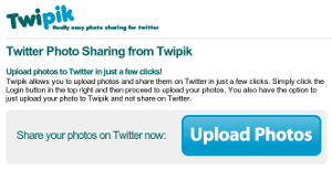 TwiPik, servizio per condivider immagini su Twitter