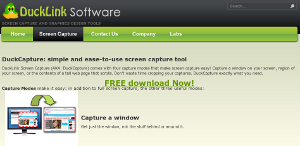 Programma per catturare screenshot gratis, DuckLink Screen Capture