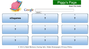 Piggy's Page, una home con 9 Bookmark preferiti