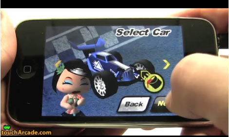 Touch Racing Nitro per iPhone: corse d'auto in punta di dito