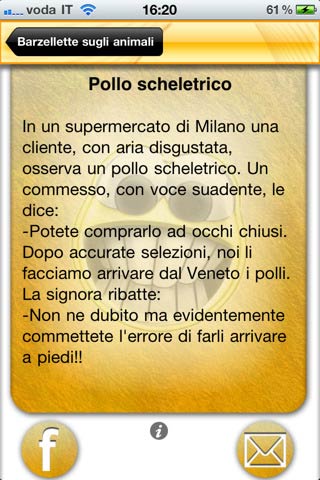 iPhone e My-Barzellette, l'applicazione che ti fara' ridere a crepapelle!
