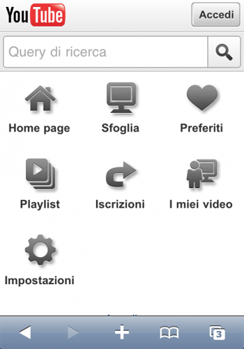 iPhone: arriva YouTube Mobile per smartphones