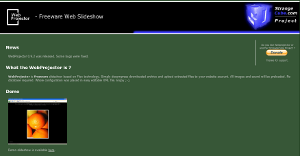 Webprojector, programma per creare slideshow