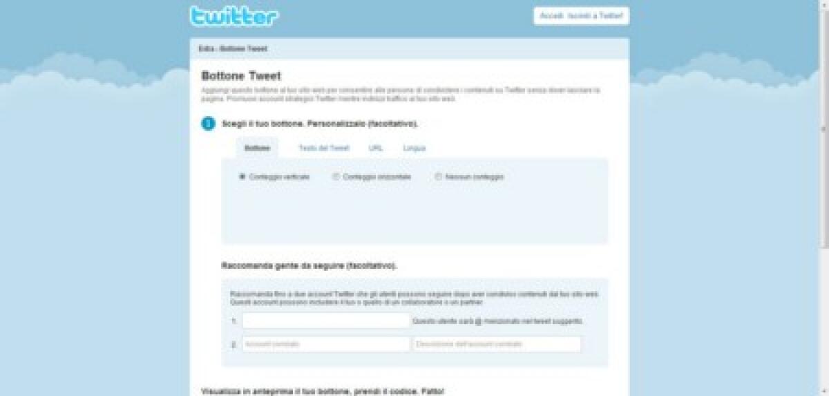 Tweet Button: condivisione migliorata - 