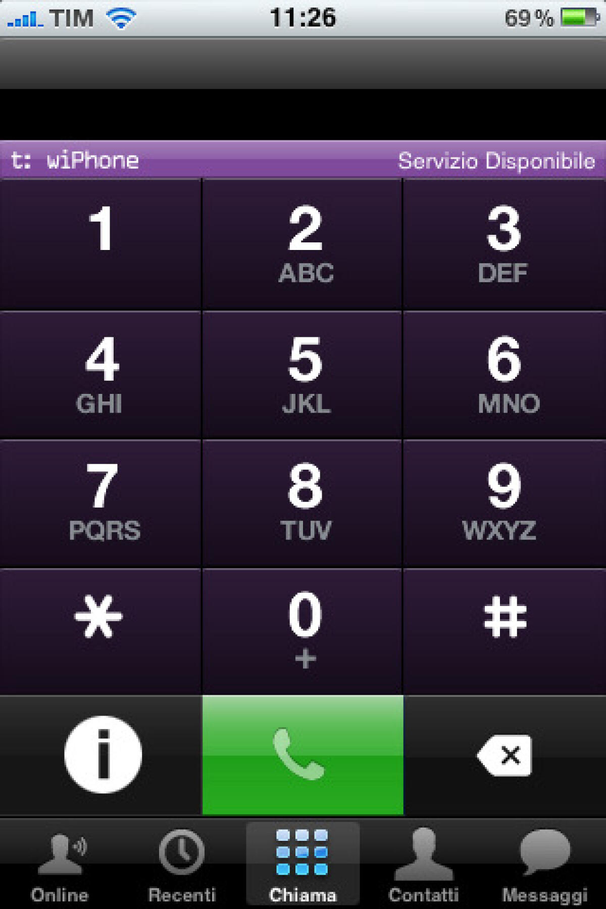 Chiama col tuo iPhone utilizzando il servizio WiFi Tiscali wiPhone - 