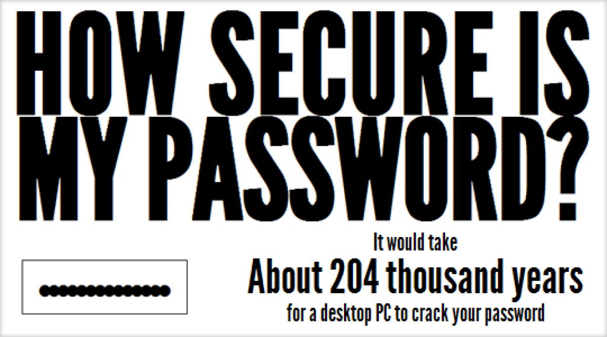 Password sicure? Scoprilo con How Secure - 