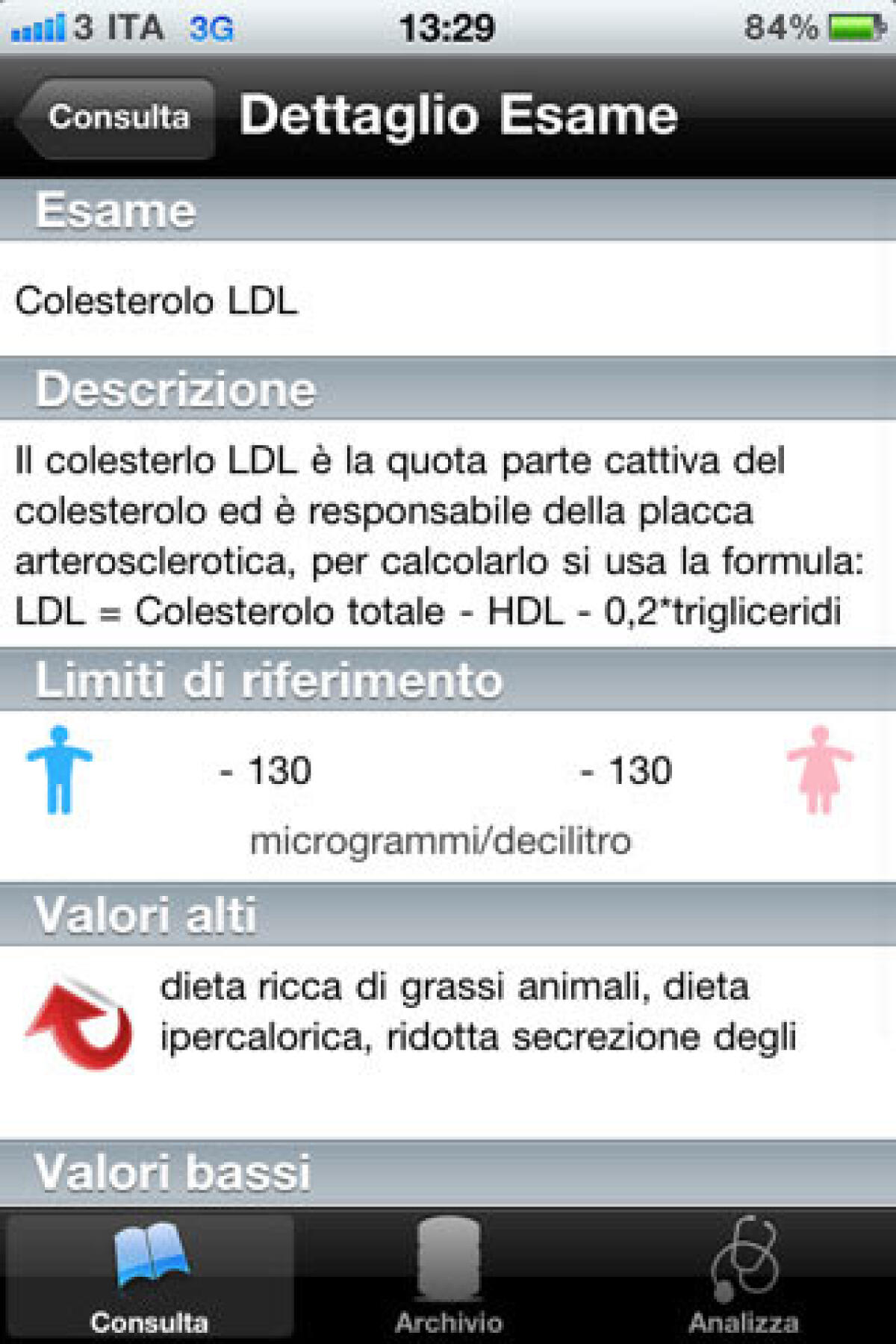 AnalisiSangue per iPhone, l'applicazione che ti aiuta e controllare la tua salute - 