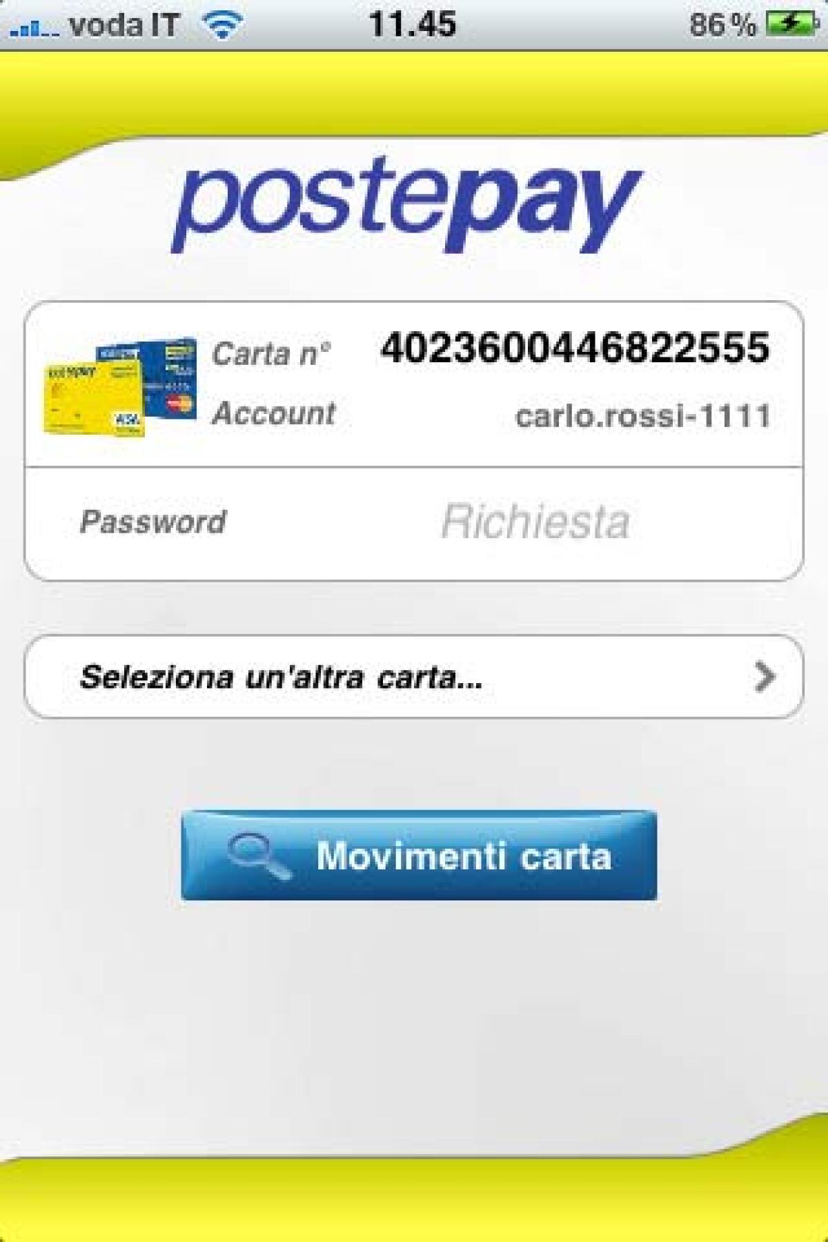 iPhone per gestire la tua carta Postepay - 