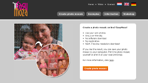 EasyMoza, creare foto mosaici online