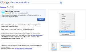 TweetRight, estensione per Chrome per Twittate veloci!