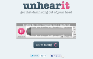 Unhearit, ascoltare musica random e condividerla online