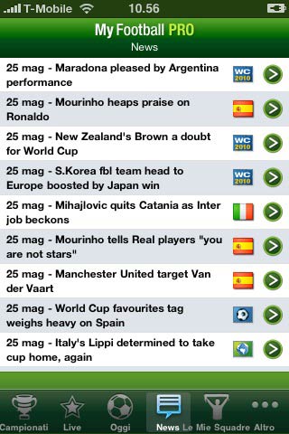 iPhone, tutto il calcio minuto per minuto con Il Mio Calcio Pro 2