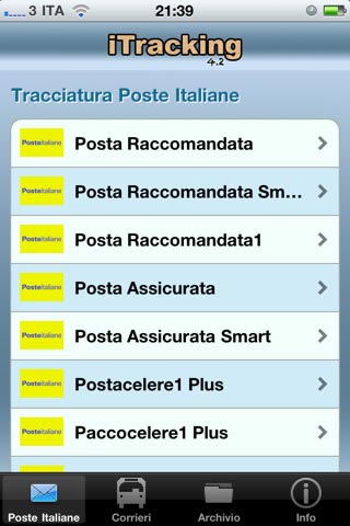 iPhone e l'applicazione iTracking per monitorare le tue spedizioni