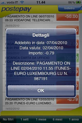 iPhone per gestire la tua carta Postepay