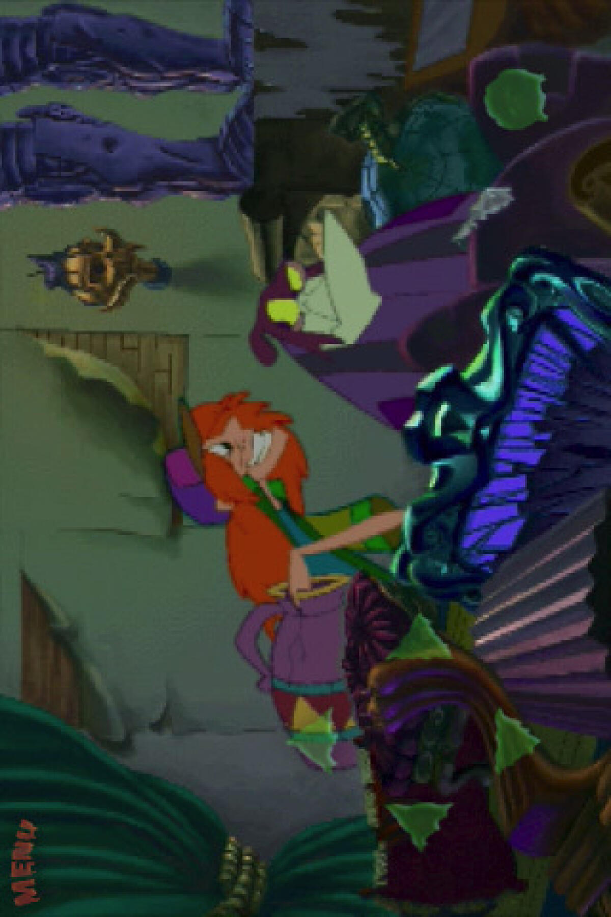 BrainDead 13 per iPhone: un videogame che ricorda molto lo stile di Dragon's Lair - 