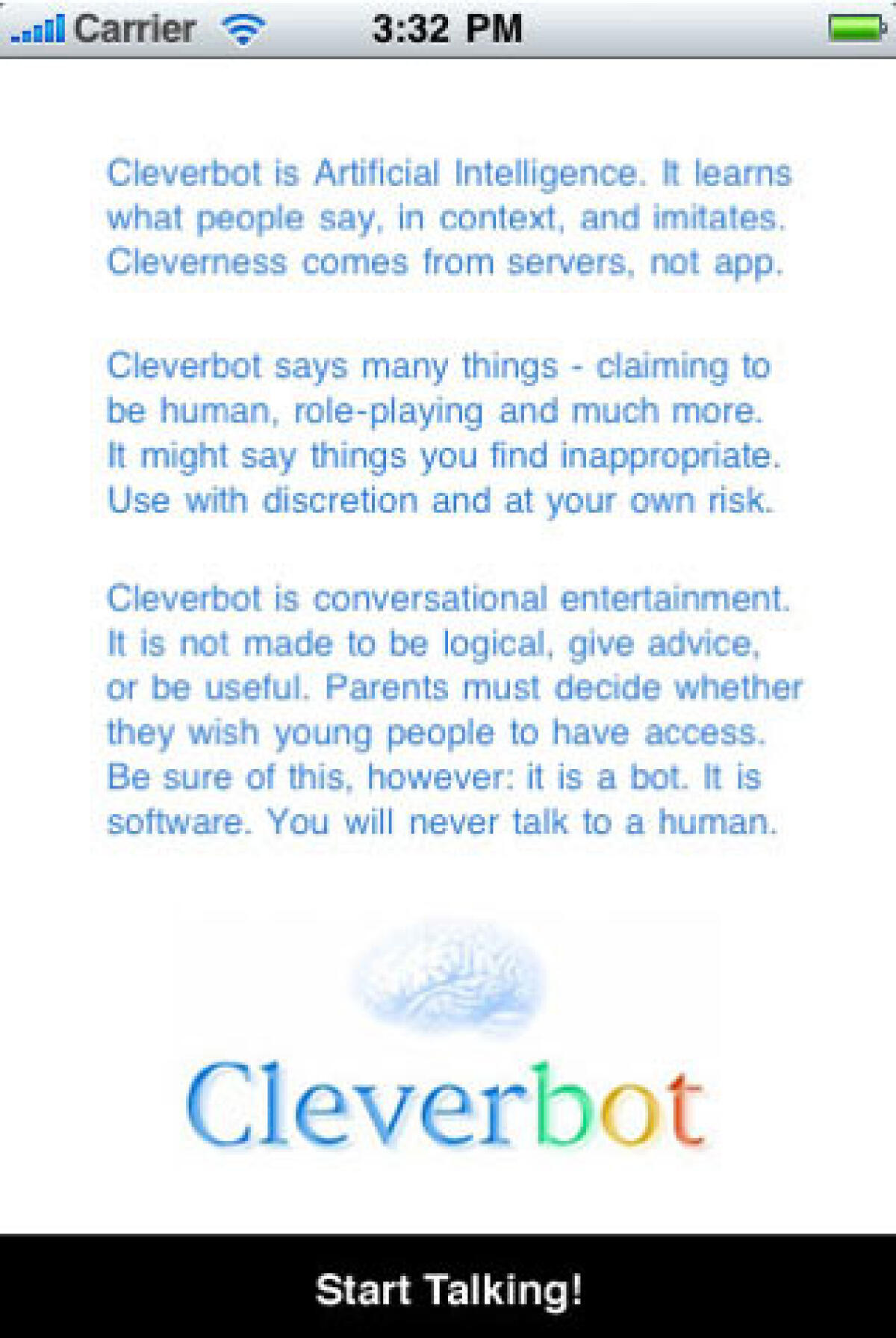 Dialoga col tuo iPhone grazie a Cleverbot - 