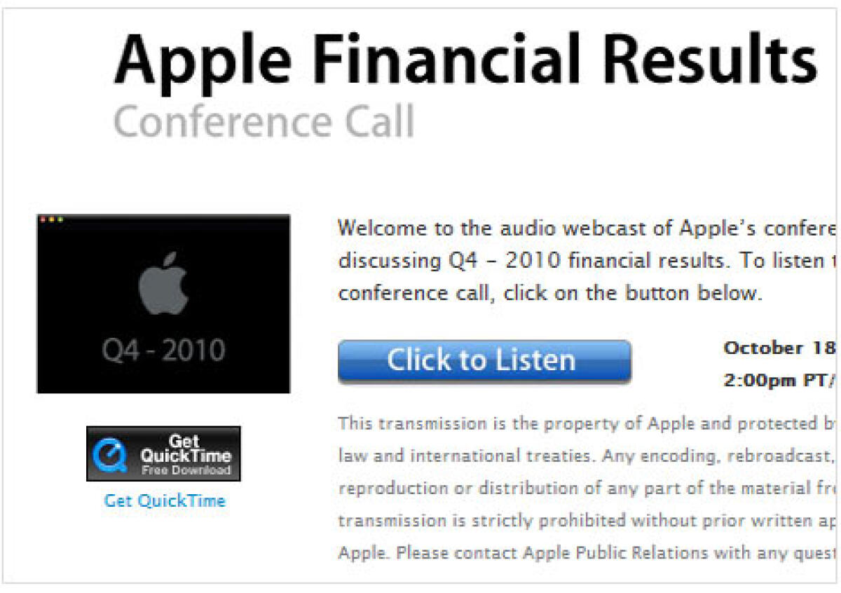 Risultati Apple quarto trimestre fiscale 2010: venduti 14,9 milioni di iPhone! - 