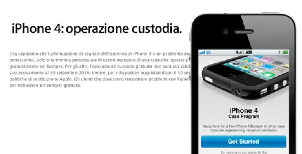 Bumper gratuito per iPhone 4: Apple continuera' a regalarlo solo agli utenti con evidenti problemi di ricezione - 