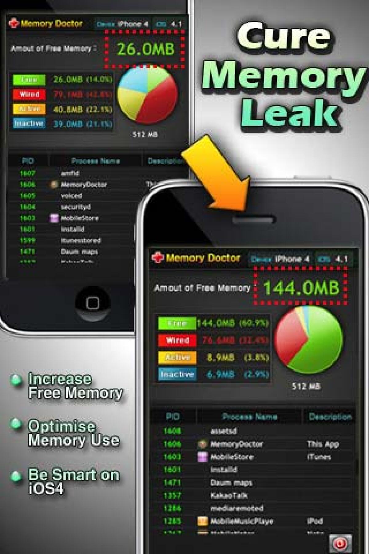 Come velocizzare iPhone con iOS 4 grazie a Memory Doctor - 