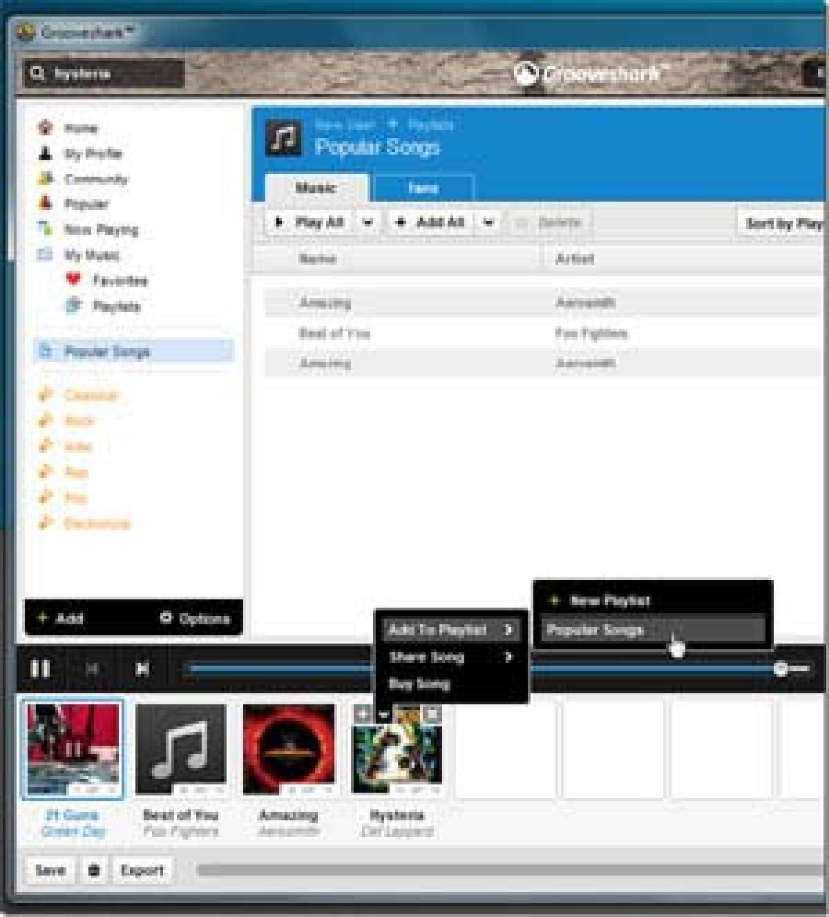 Grooveshark arriva sul desktop - 