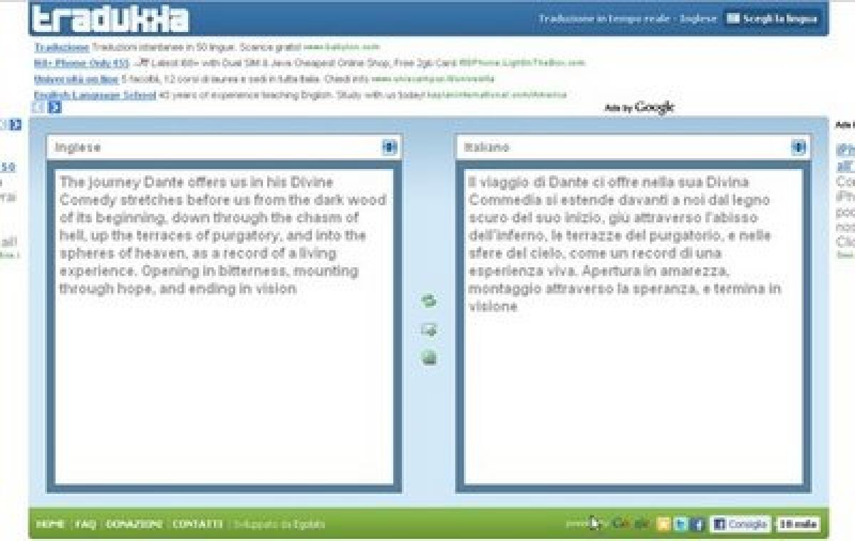 Traduzioni online con Tradukka - 