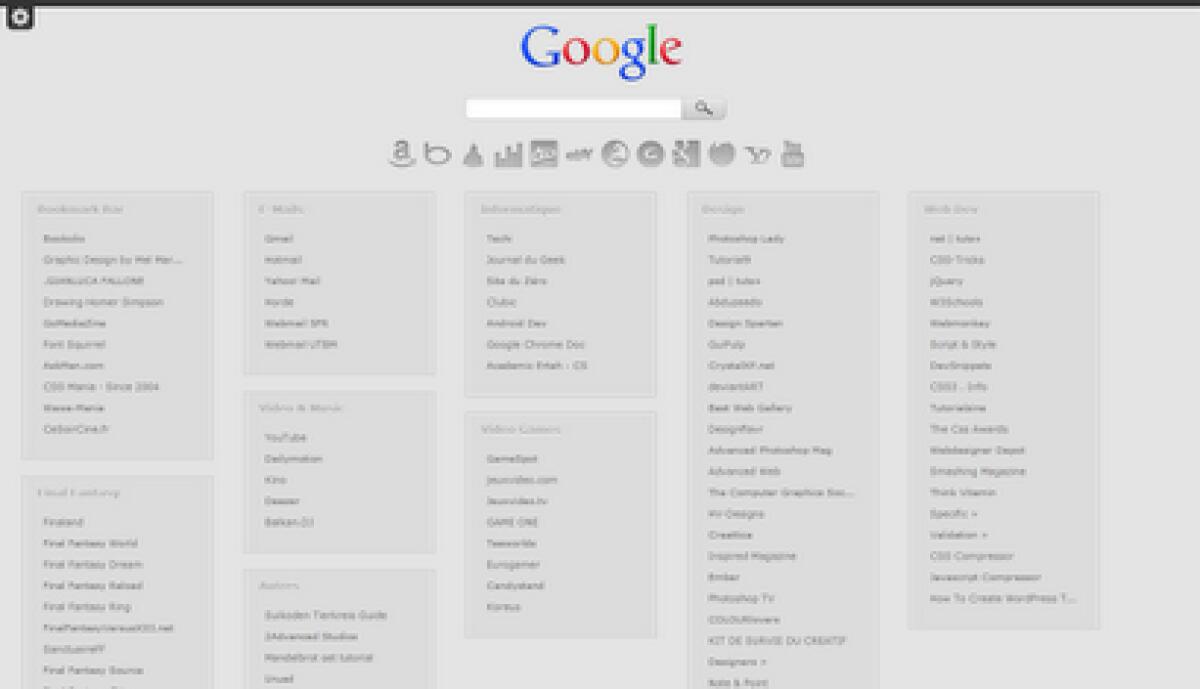 Pagina iniziale Chrome in stile minimale - 