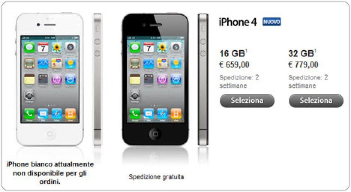 iPhone 4 a casa tua in 2 settimane su Apple Store Online - 