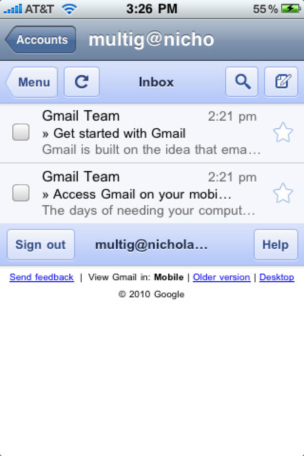 Come gestire piu' account Gmail su iPhone - 