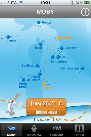 L'applicazione gratuita Moby Lines per iPhone sbarca in App Store