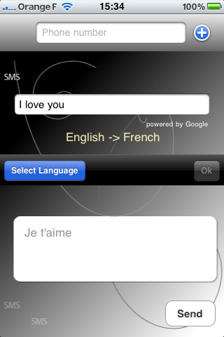 TranslateSMS: l'app iPhone che traduce testi e che ve li fa direttamente inviare per SMS
