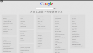 Pagina iniziale Chrome in stile minimale