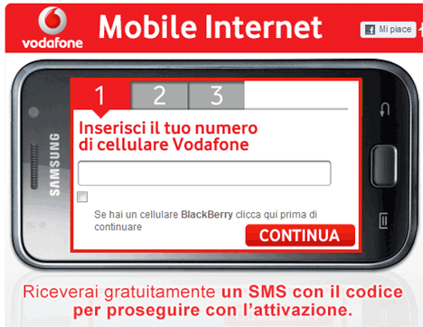 Facebook e Vodafone: in regalo 4 settimane gratis di mobile internet
