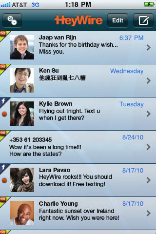 Inviare SMS gratuiti con iPhone
