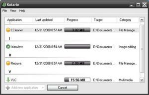 Aggiornamento software con Ketarin