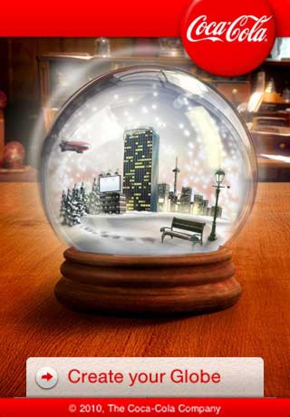 Coca-Cola Christmas Snow Globes: l'applicazione gratuita di Coca Cola - 