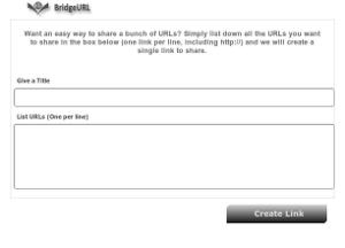 Bridges, creare liste di url e condividerli - 